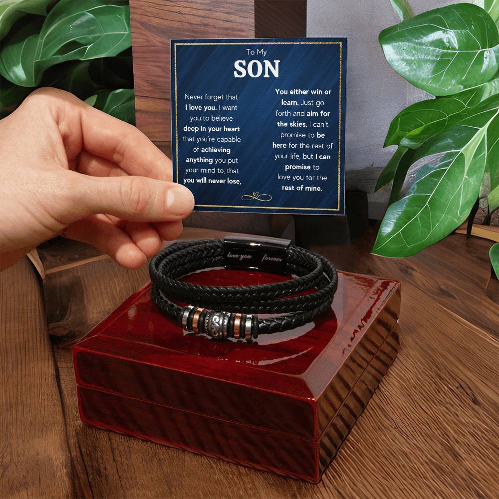 TO MY SON SKIES BRACELET