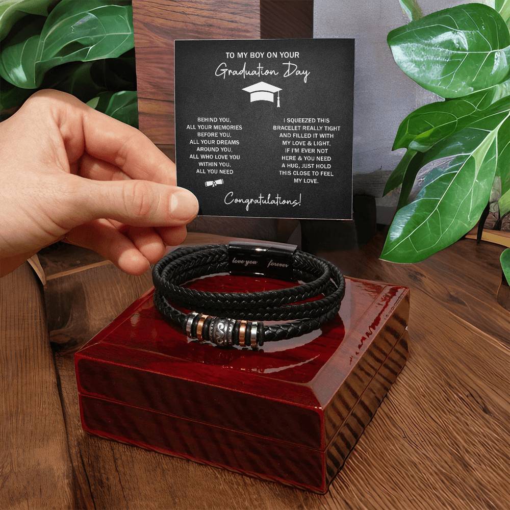 TO MY BOY GRADUATION DREAMS LOVE YOU BRACELET