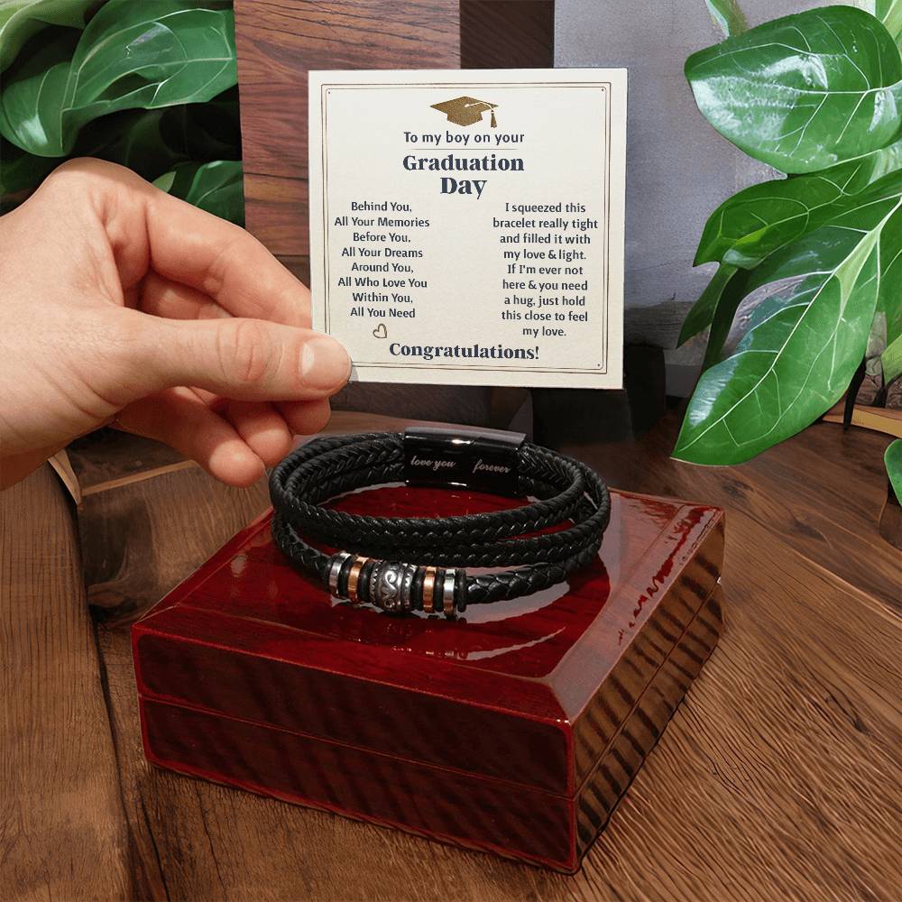 TO MY BOY GRADUATION MEMORIES LOVE YOU BRACELET