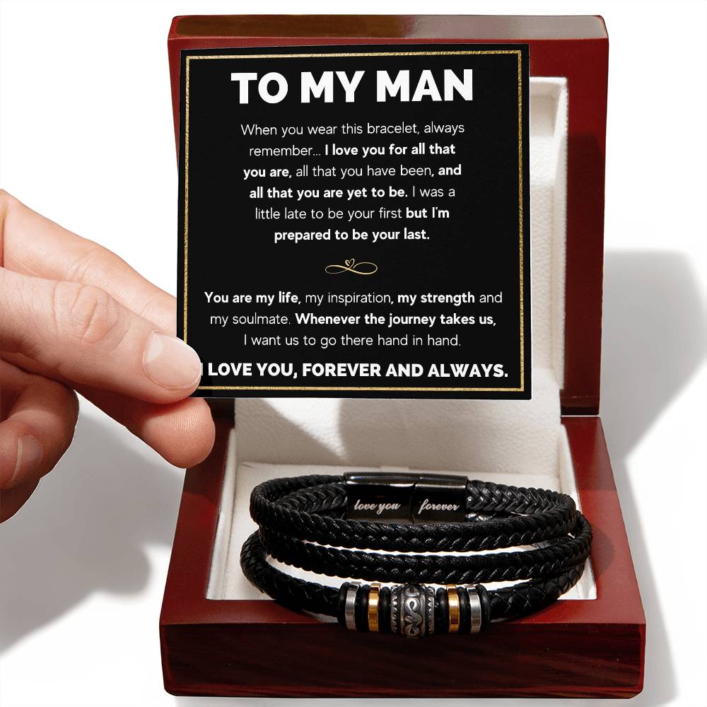 TO MY MAN I LOVE YOU BRACELET
