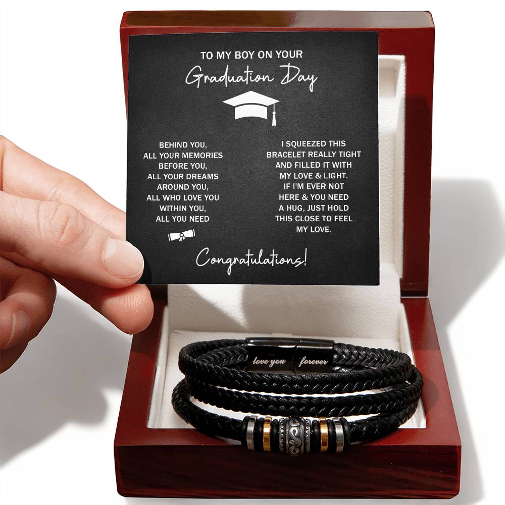 TO MY BOY GRADUATION DREAMS LOVE YOU BRACELET