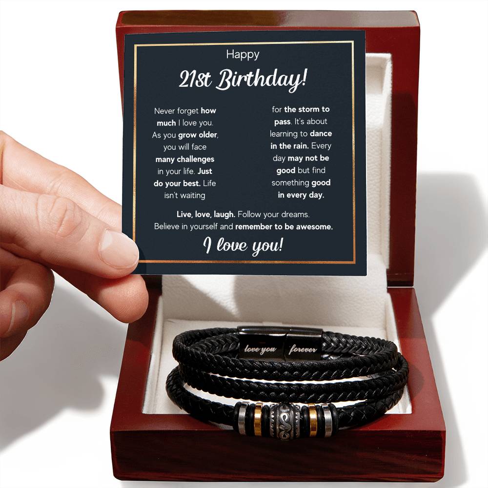 21ST BIRTHDAY RAIN BRACELET
