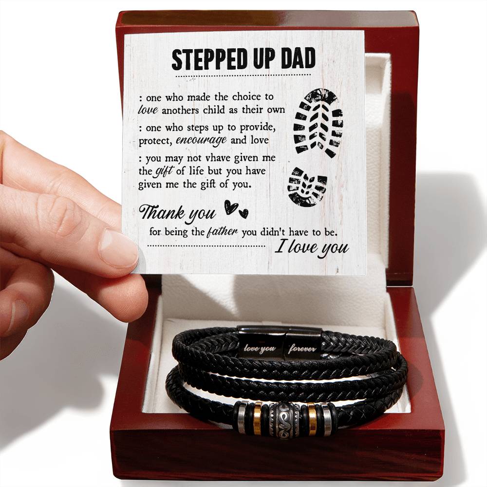 TO MY STEP DAD GIFT OF LIFE BRACELET