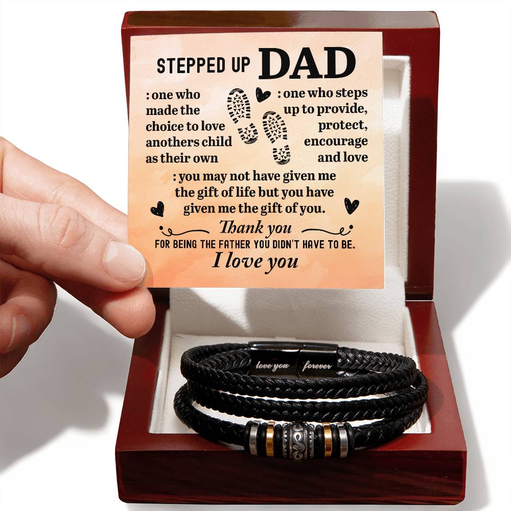 TO MY STEP DAD CHOICE TO LOVE BRACELET