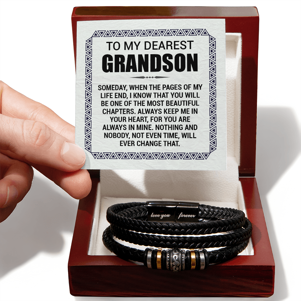 Love You Forever To My Grandson Bracelet Pages Of My Life