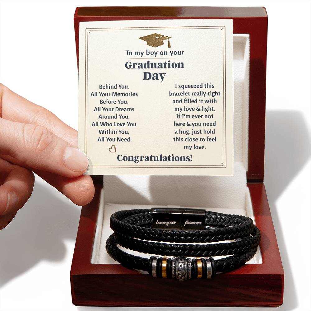 TO MY BOY GRADUATION MEMORIES LOVE YOU BRACELET