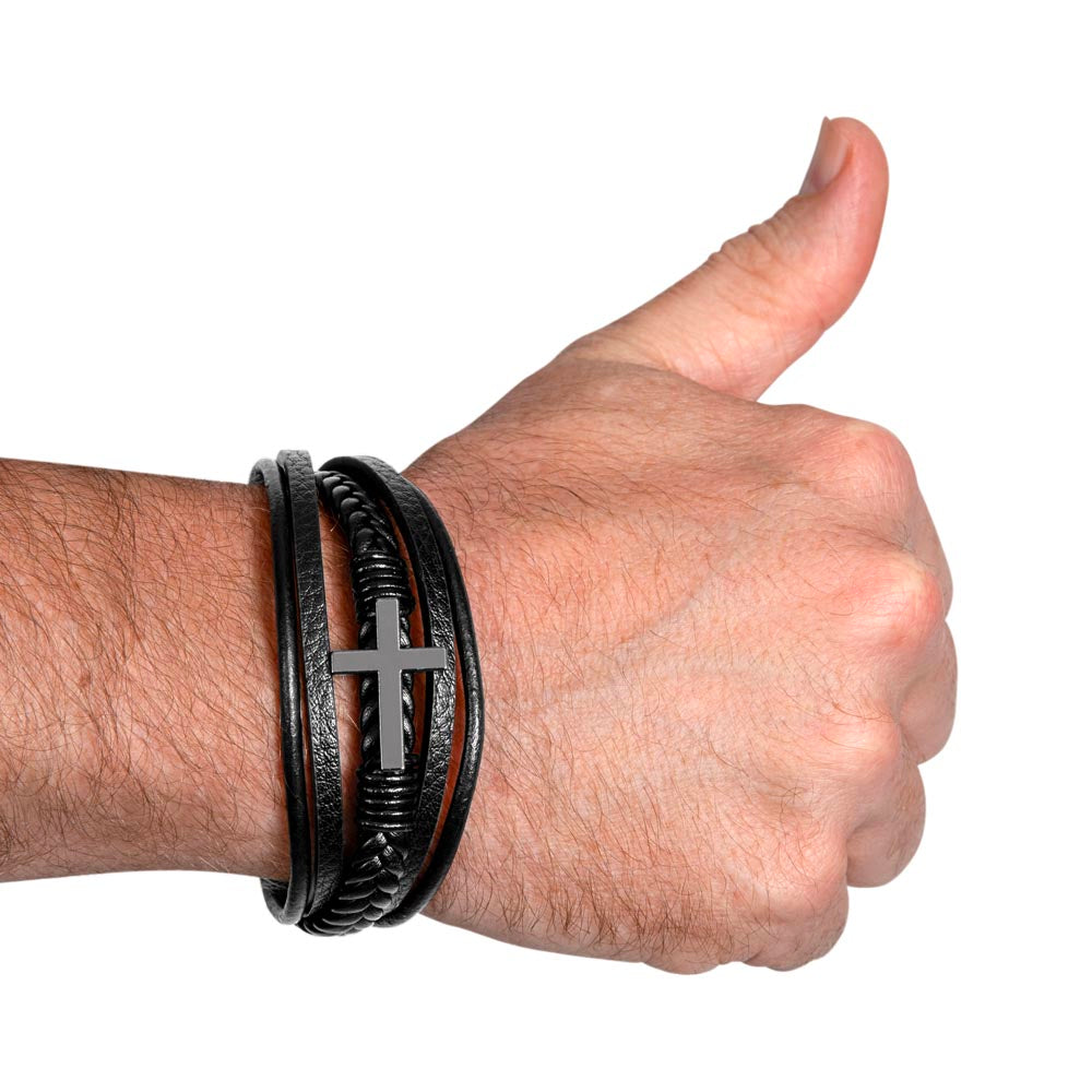 TO MY BOY GRADUATION MEMORIES CROSS BRACELET