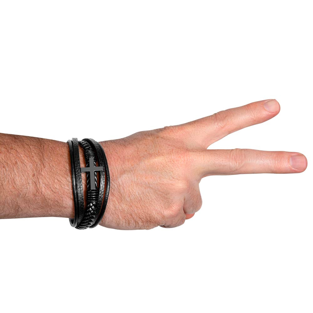 TO MY BOY GRADUATION DREAMS CROSS BRACELET