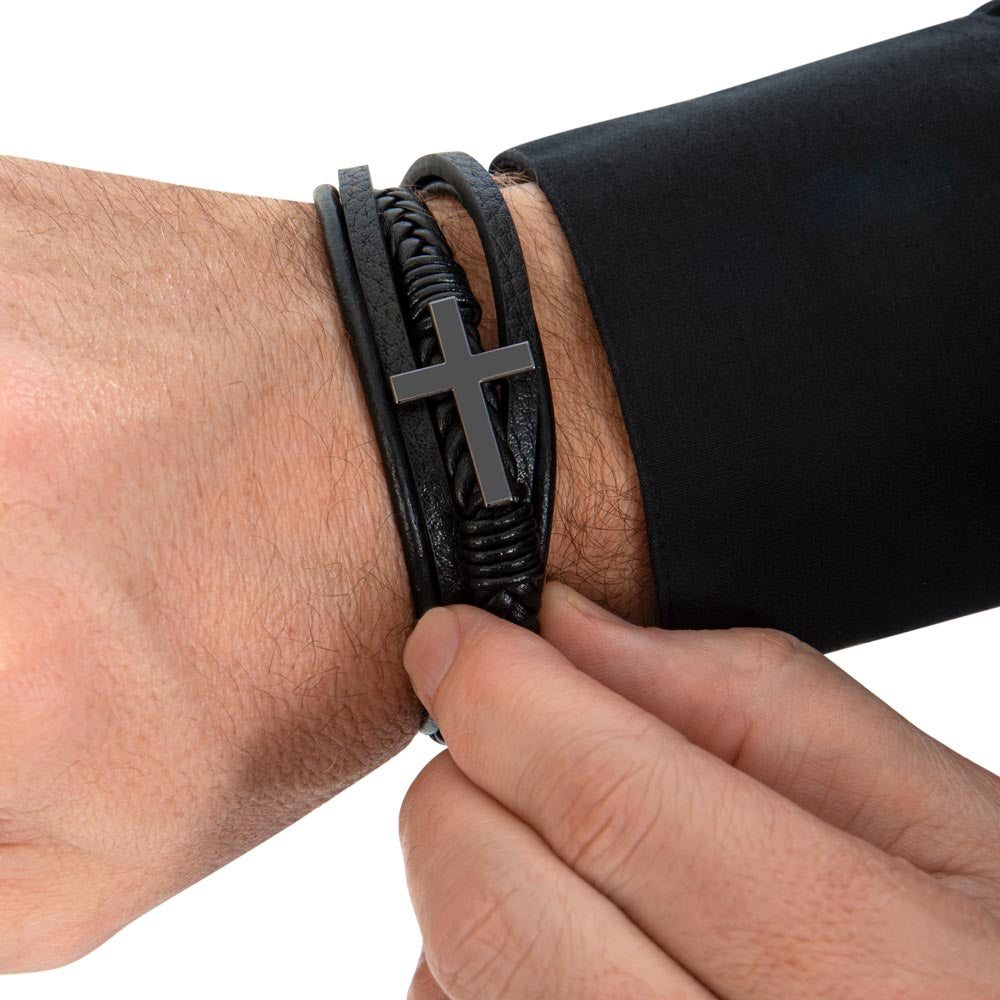 TO MY BOY GRADUATION DREAMS CROSS BRACELET
