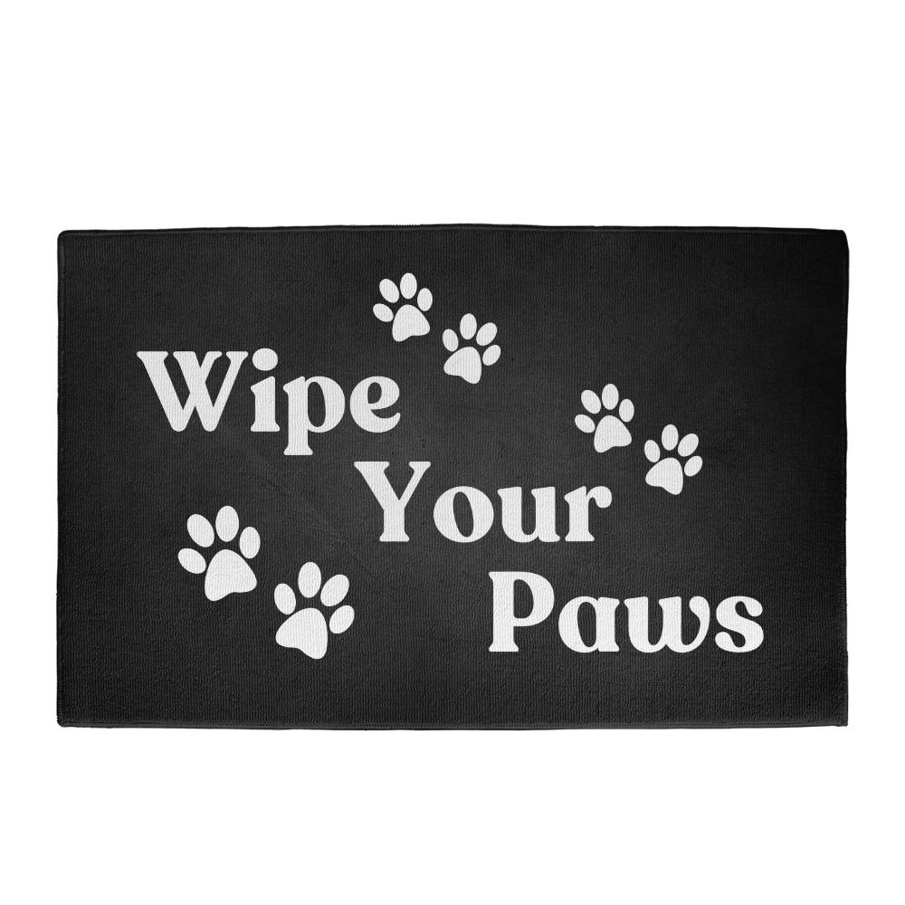 WIPE YOUR PAWS WELCOME MAT
