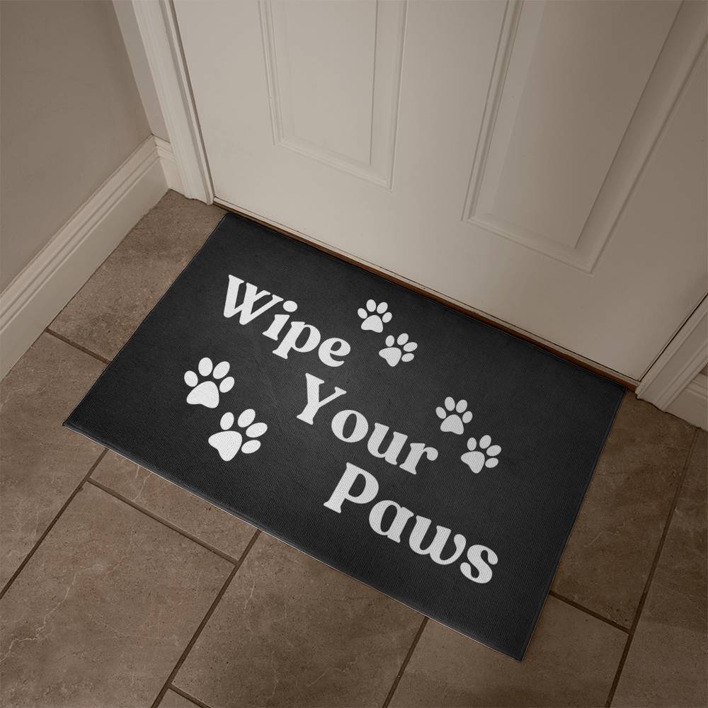 WIPE YOUR PAWS WELCOME MAT