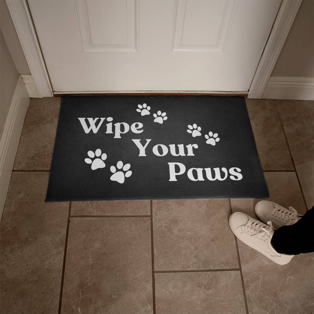 WIPE YOUR PAWS WELCOME MAT