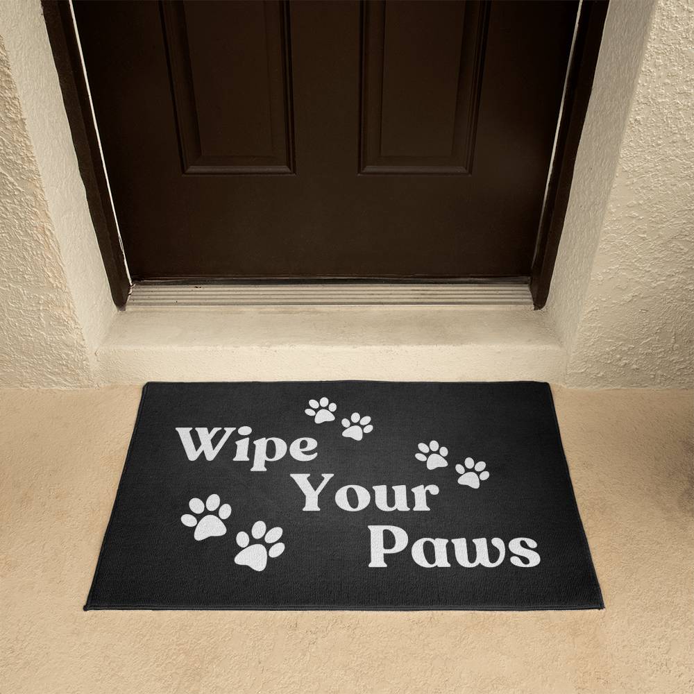 WIPE YOUR PAWS WELCOME MAT