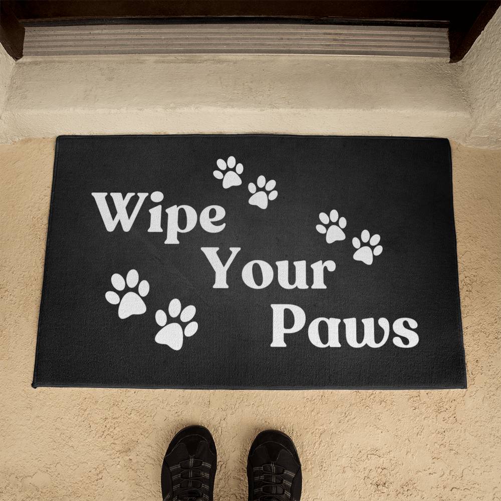 WIPE YOUR PAWS WELCOME MAT