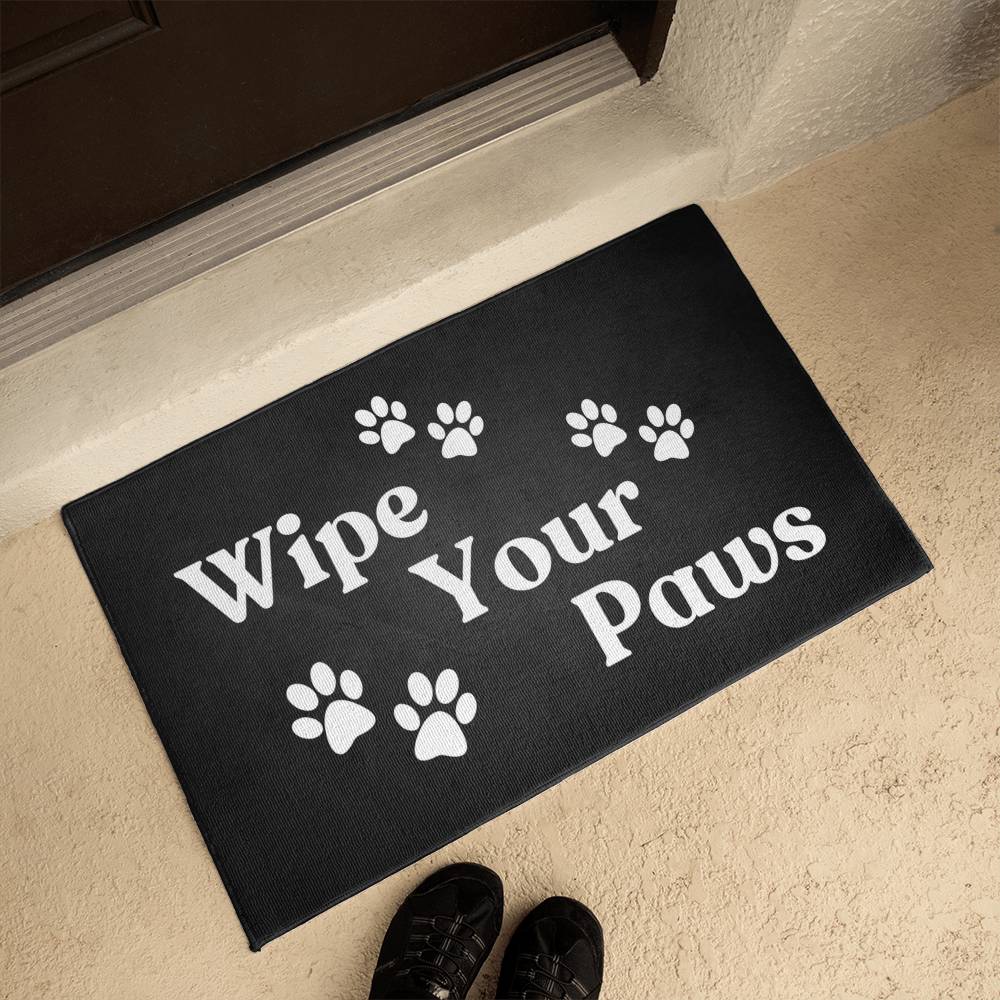 WIPE YOUR PAWS WELCOME MAT