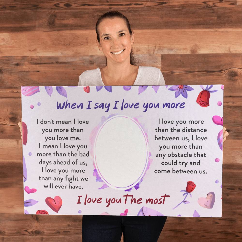 To My Soulmate I Love You Gallery Wrapped Canvas