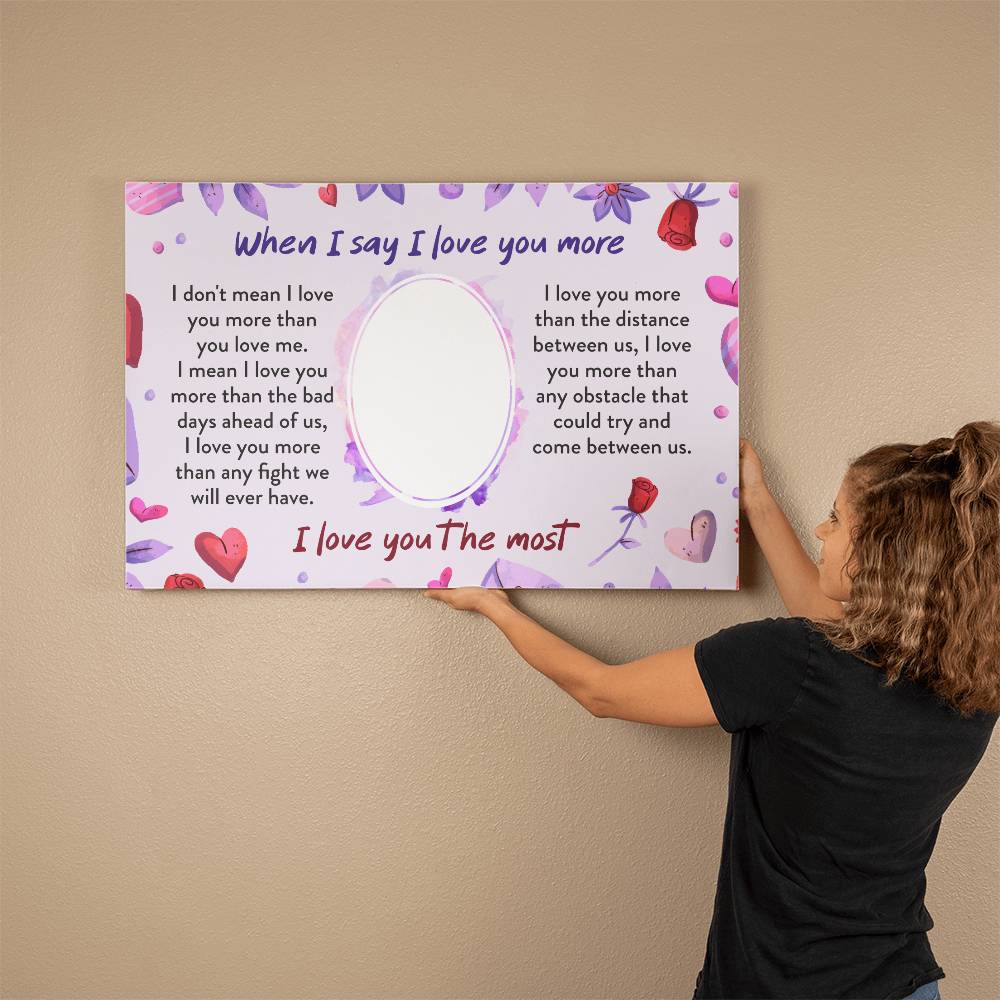 To My Soulmate I Love You Gallery Wrapped Canvas