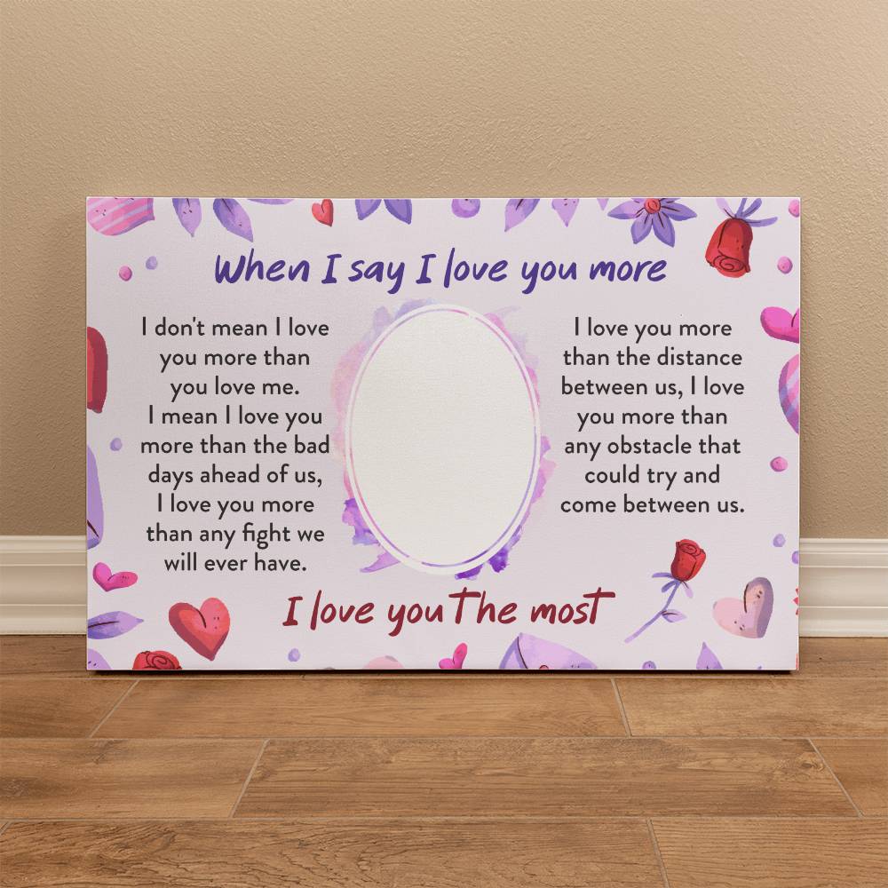 To My Soulmate I Love You Gallery Wrapped Canvas