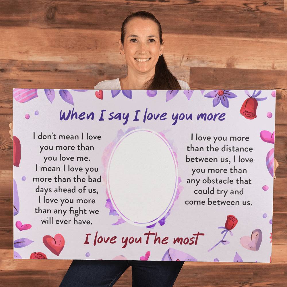 To My Soulmate I Love You Gallery Wrapped Canvas