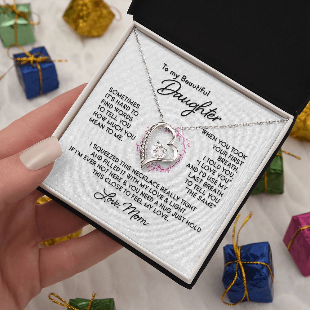 To My Daughter Last Breath Necklace
