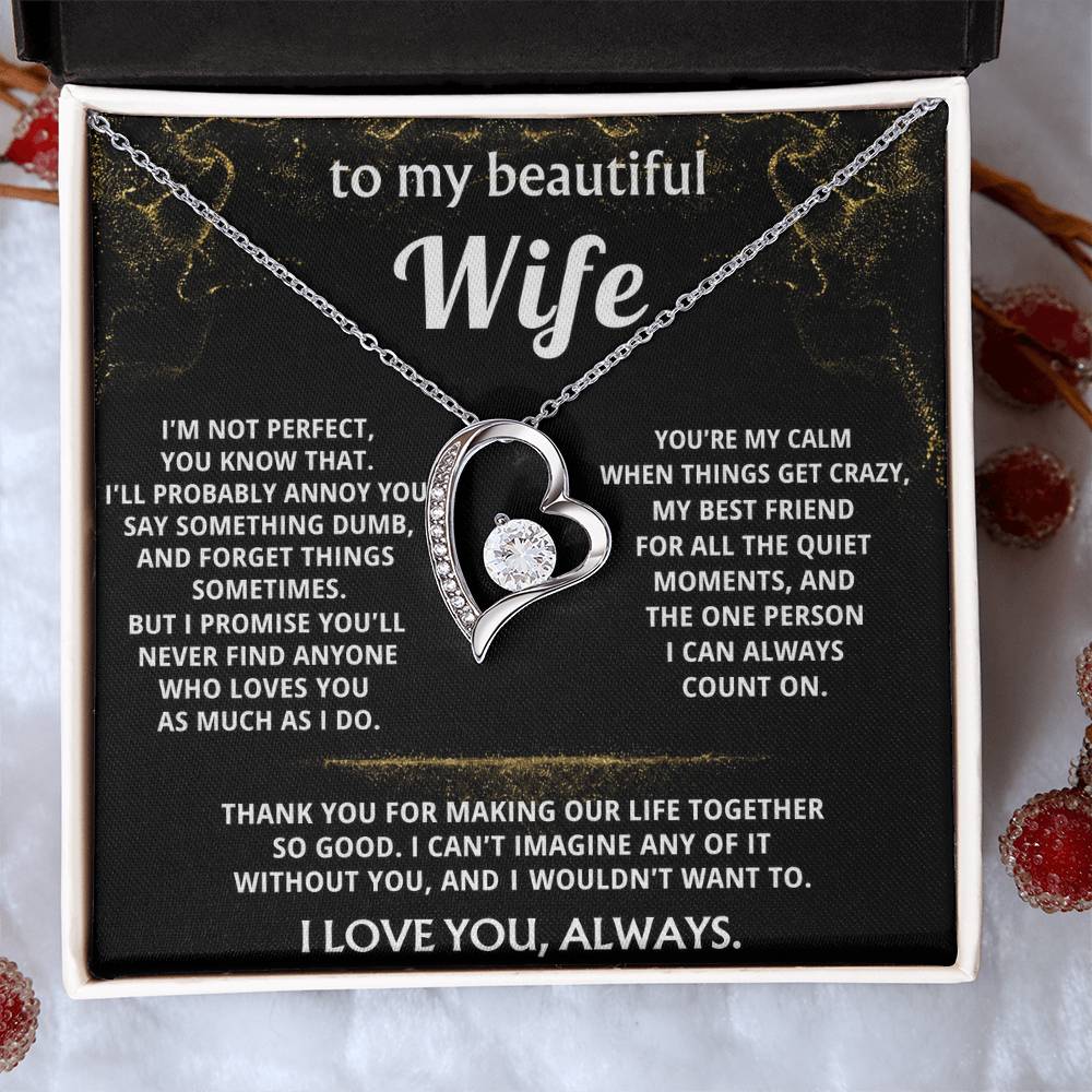 To My Wife, You make my life so good.