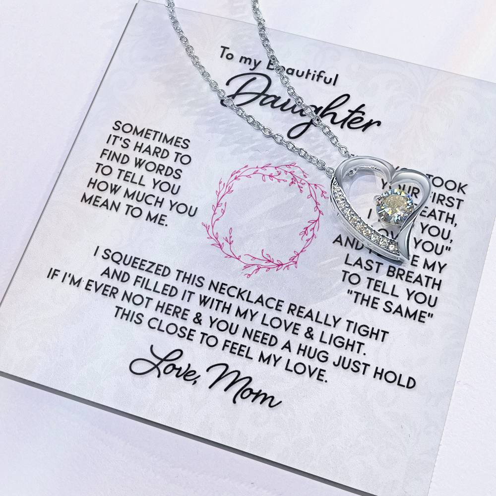 To My Daughter Last Breath Necklace