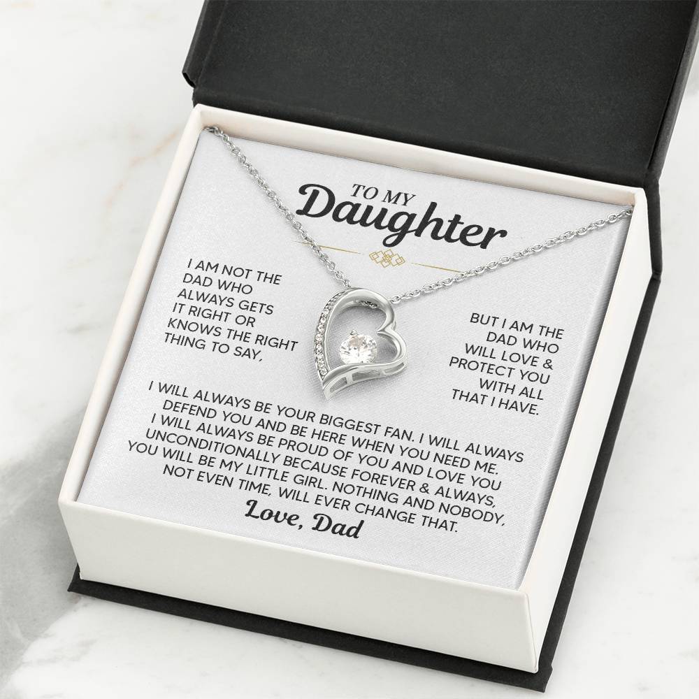 TO MY DAUGHTER PROTECT YOU FOREVER LOVE NECKALCE GIFT SET
