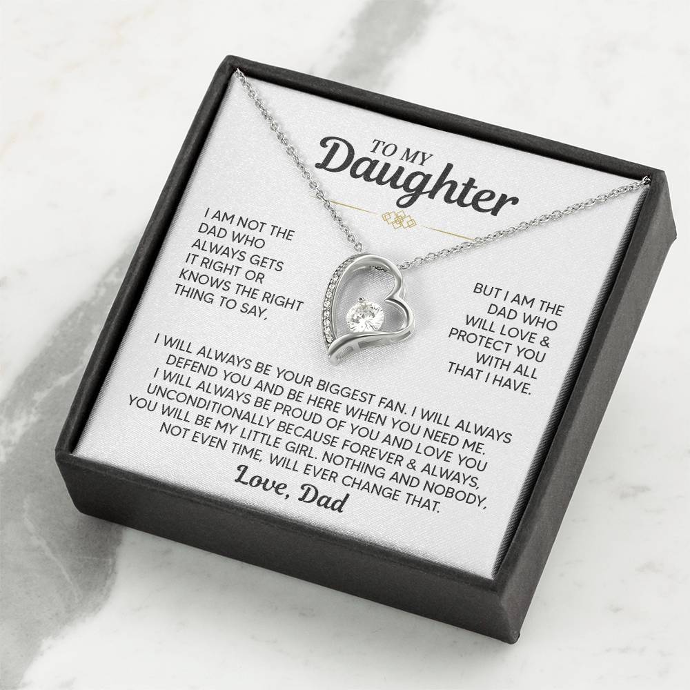 TO MY DAUGHTER PROTECT YOU FOREVER LOVE NECKALCE GIFT SET