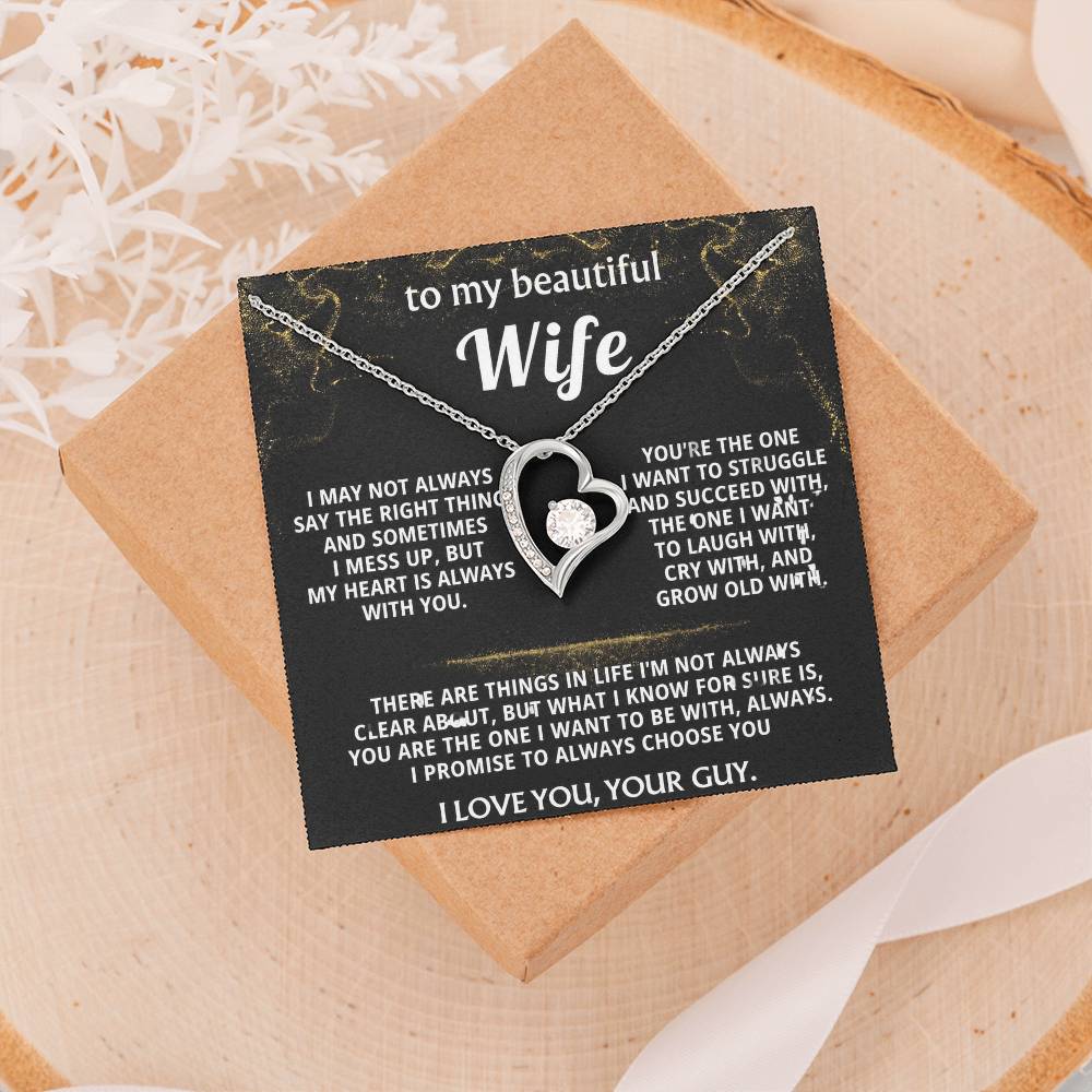 To My Wife, You are the one for me, always.