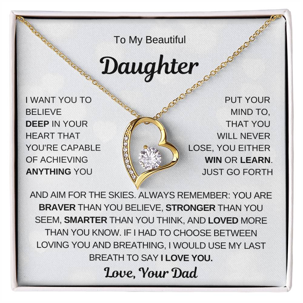 To My Beautiful Daughter, Just Go Forth Aim For The Skies