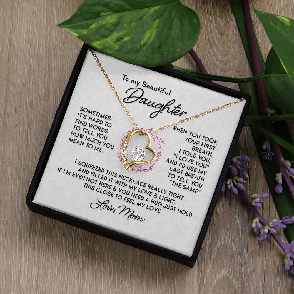 To My Daughter Last Breath Necklace