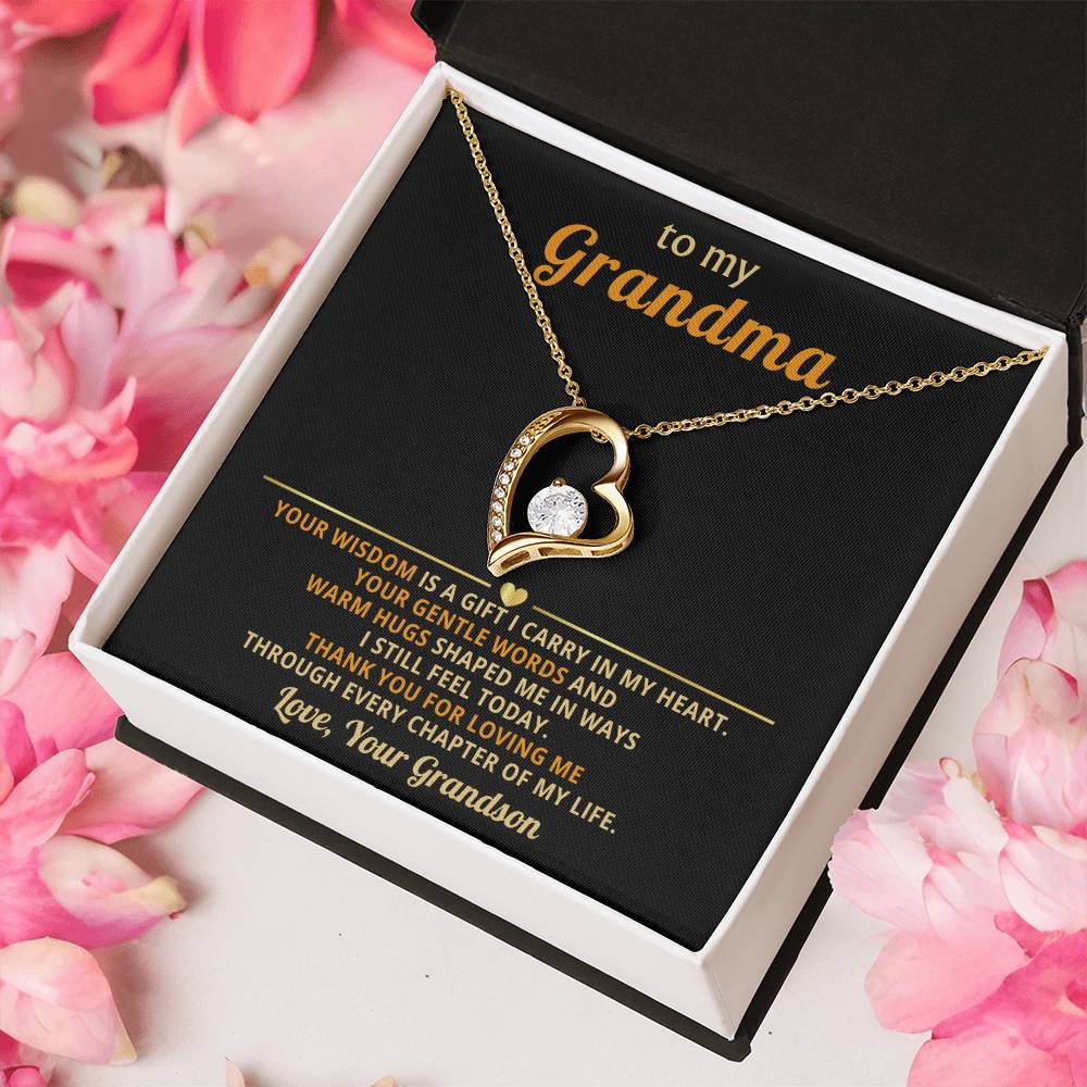 To my Grandma, your wisdom is a gift I carry in my heart - From Grandson