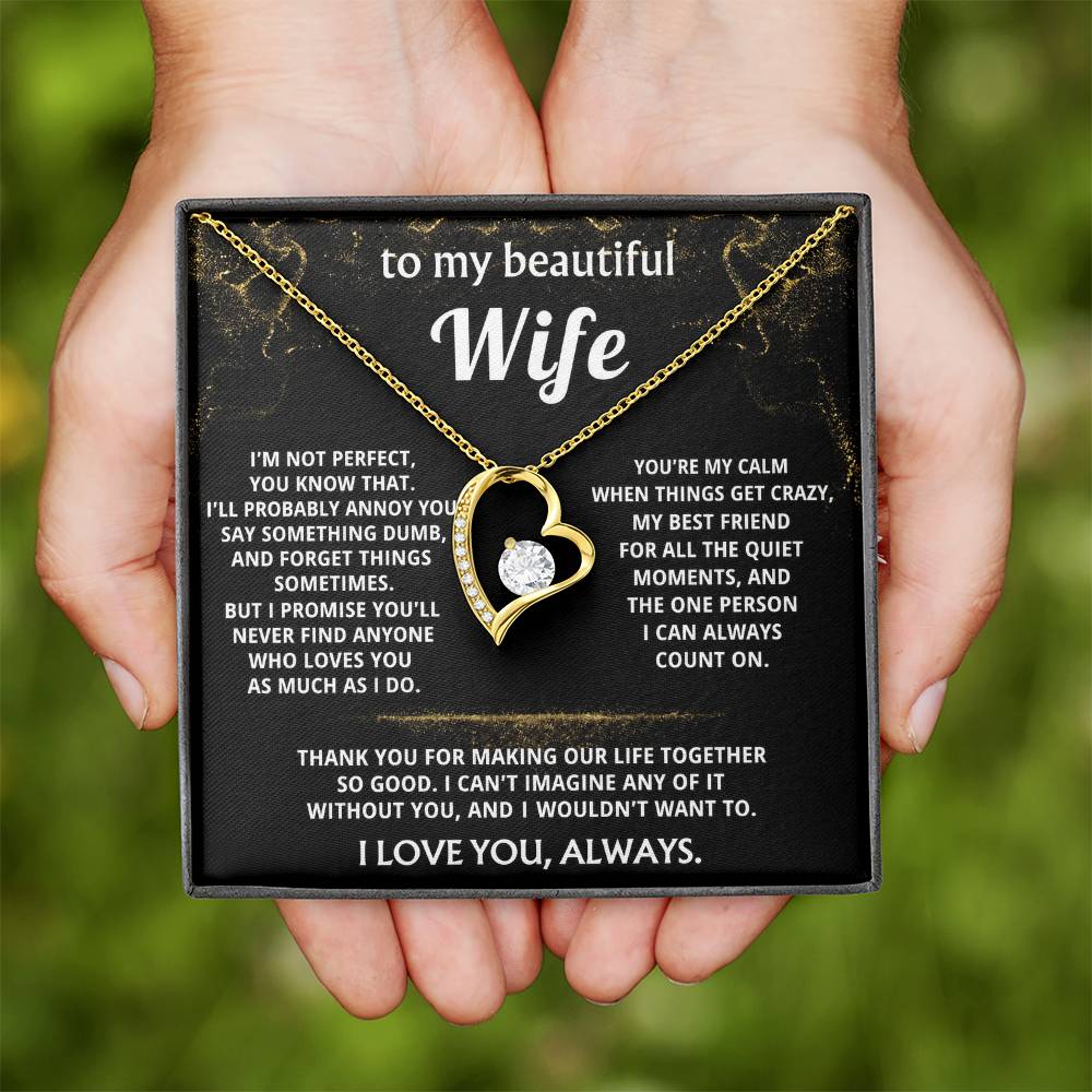 To My Wife, You make my life so good.