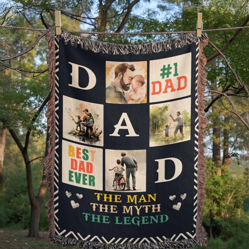 Best Dad Ever - Woven Blanket