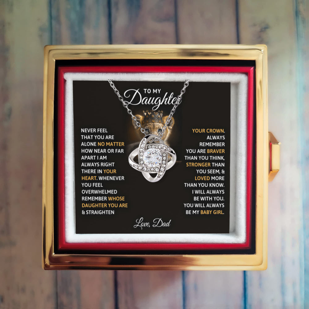 Baby Girl Eternal - Daughter Birthday Necklace with Rose Box