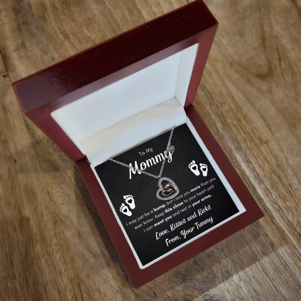 TO MY MOMMY BABY FEET NECKLACE - LED BOX