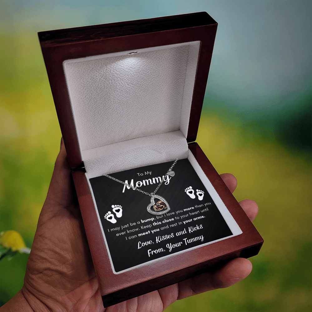 TO MY MOMMY BABY FEET NECKLACE - LED BOX