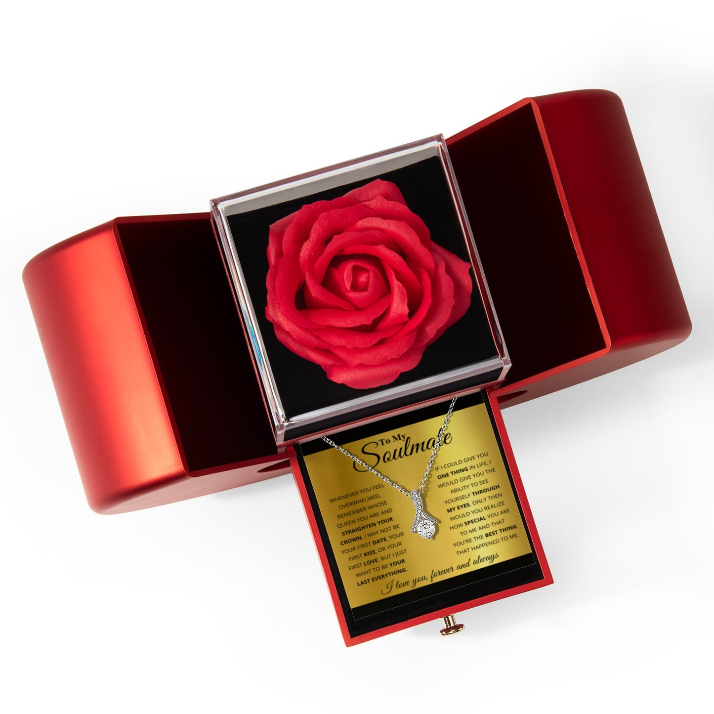 SOULMATE GOLD ALLURING HEART ROSE BOX