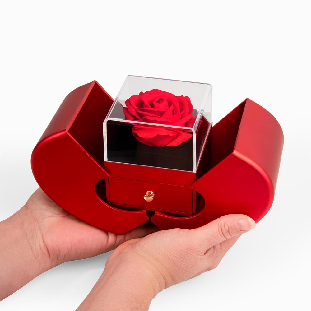 SOULMATE GOLD ALLURING HEART ROSE BOX