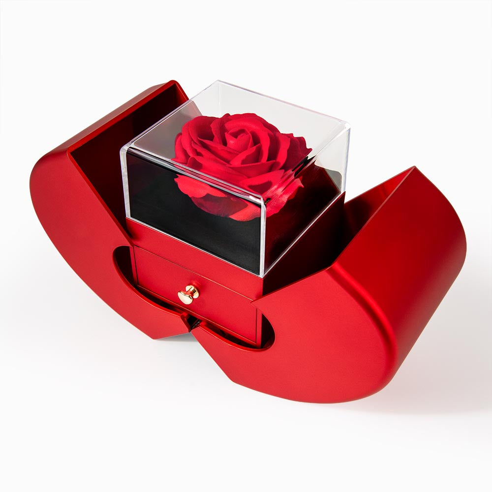 SOULMATE GOLD ALLURING HEART ROSE BOX