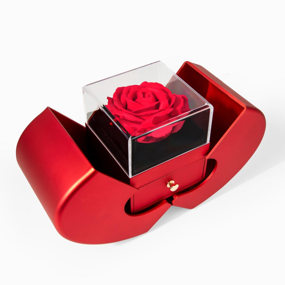 SOULMATE GOLD ALLURING HEART ROSE BOX