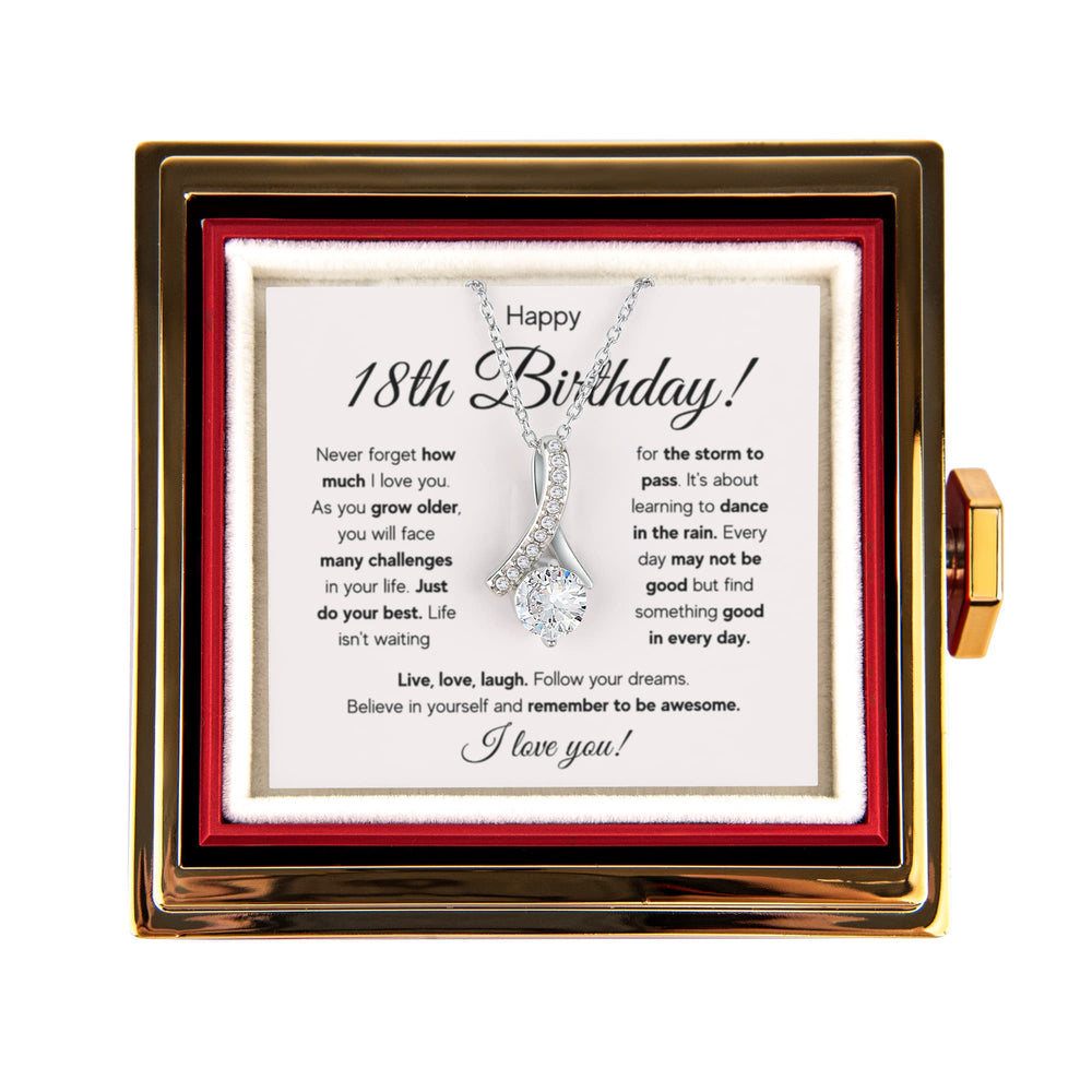 18TH BIRTHDAY STORM ALLURING NECKLACE ROSE BOX GIFT SET