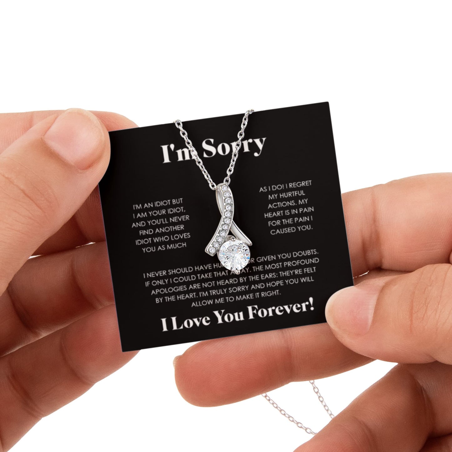 APOLOGIES ALLURING NECKLACE ROSE BOX GIFT SET