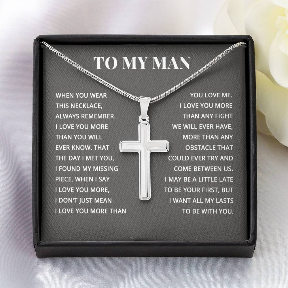 TO MY MAN ALL MY LASTS CROSS NEW STANDARD
