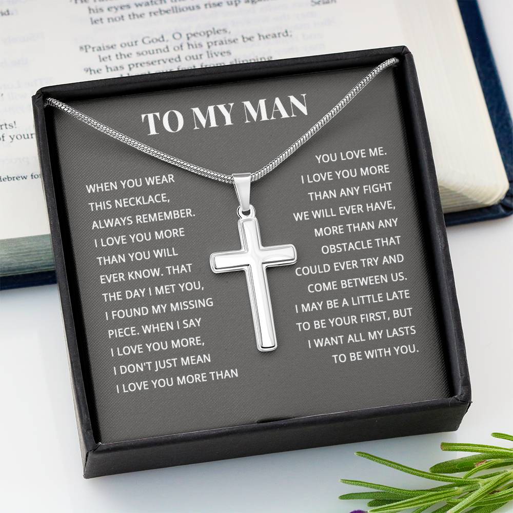 TO MY MAN ALL MY LASTS CROSS NEW STANDARD