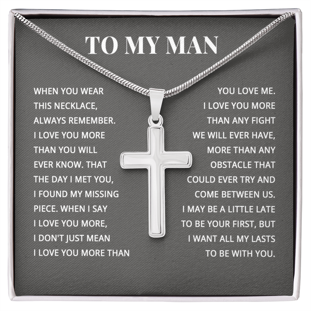 TO MY MAN ALL MY LASTS CROSS NEW STANDARD