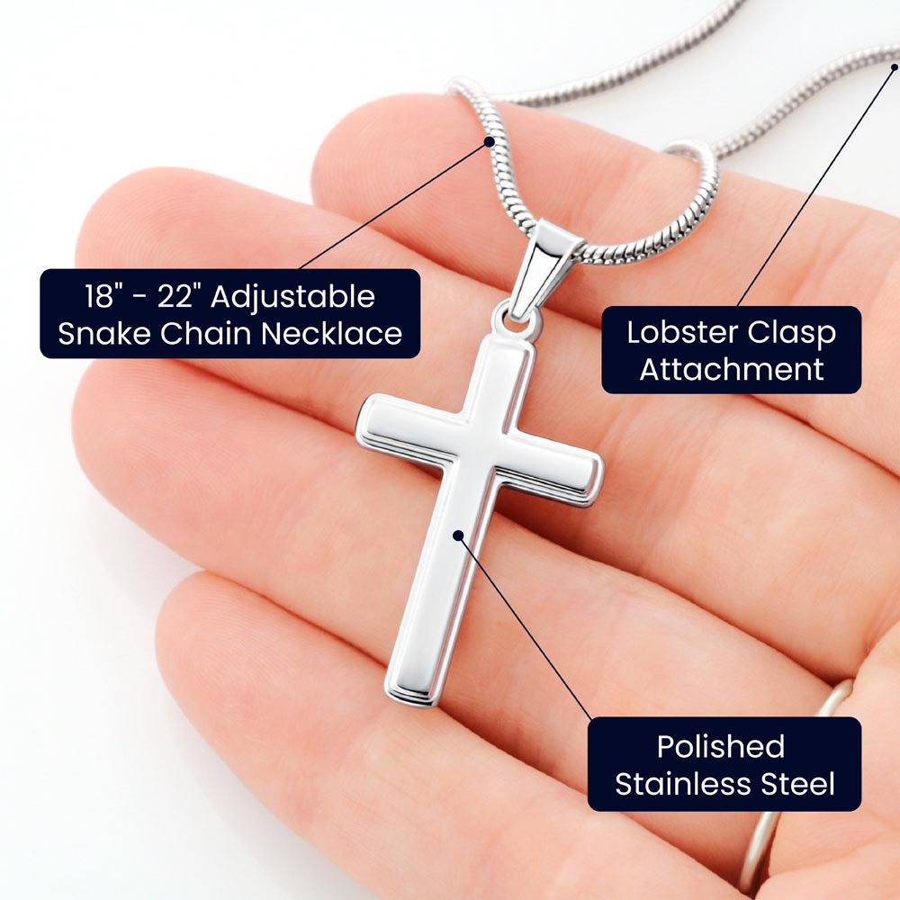 TO MY DAUGHTER CHAPTERS CROSS NECKLACE