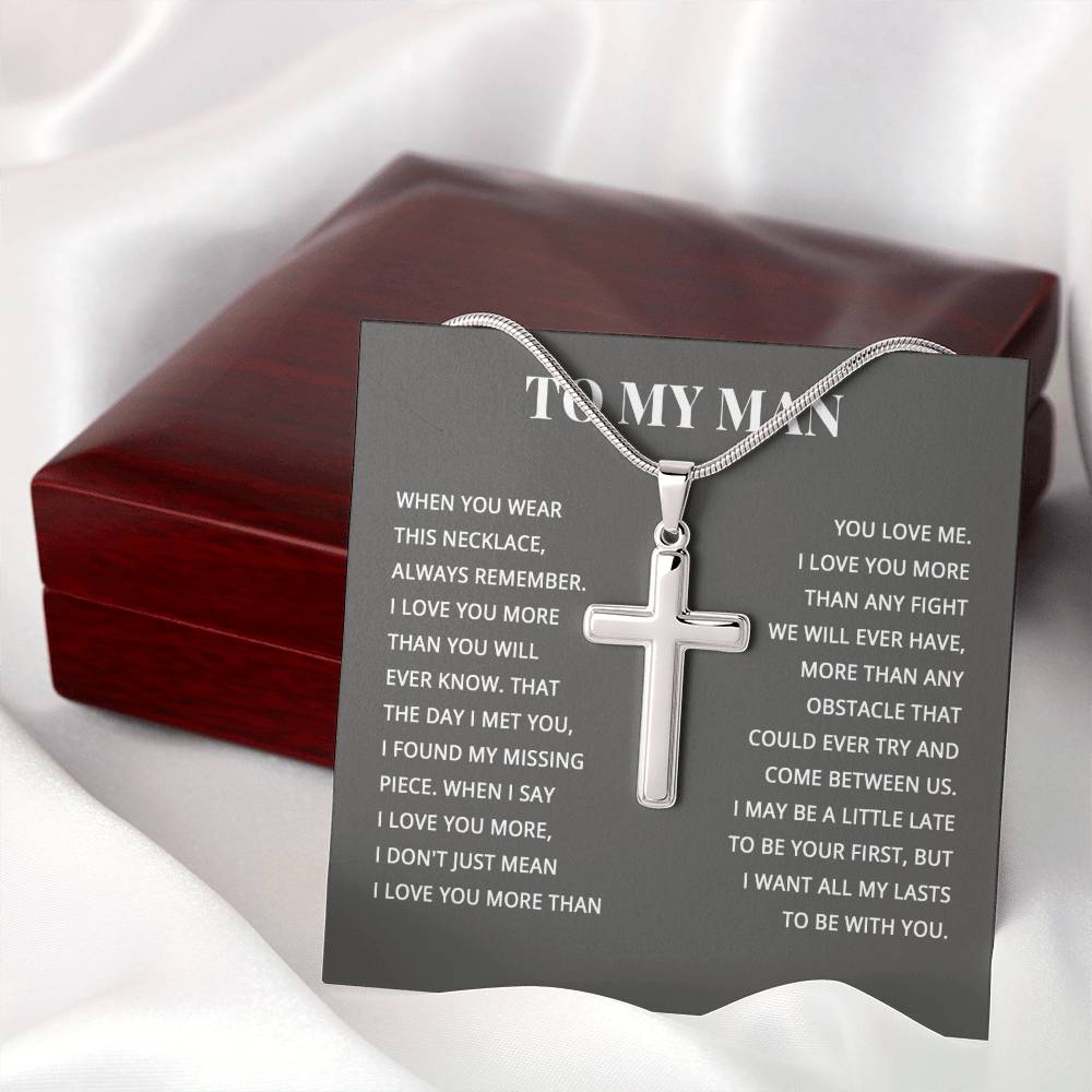 TO MY MAN ALL MY LASTS CROSS NEW STANDARD