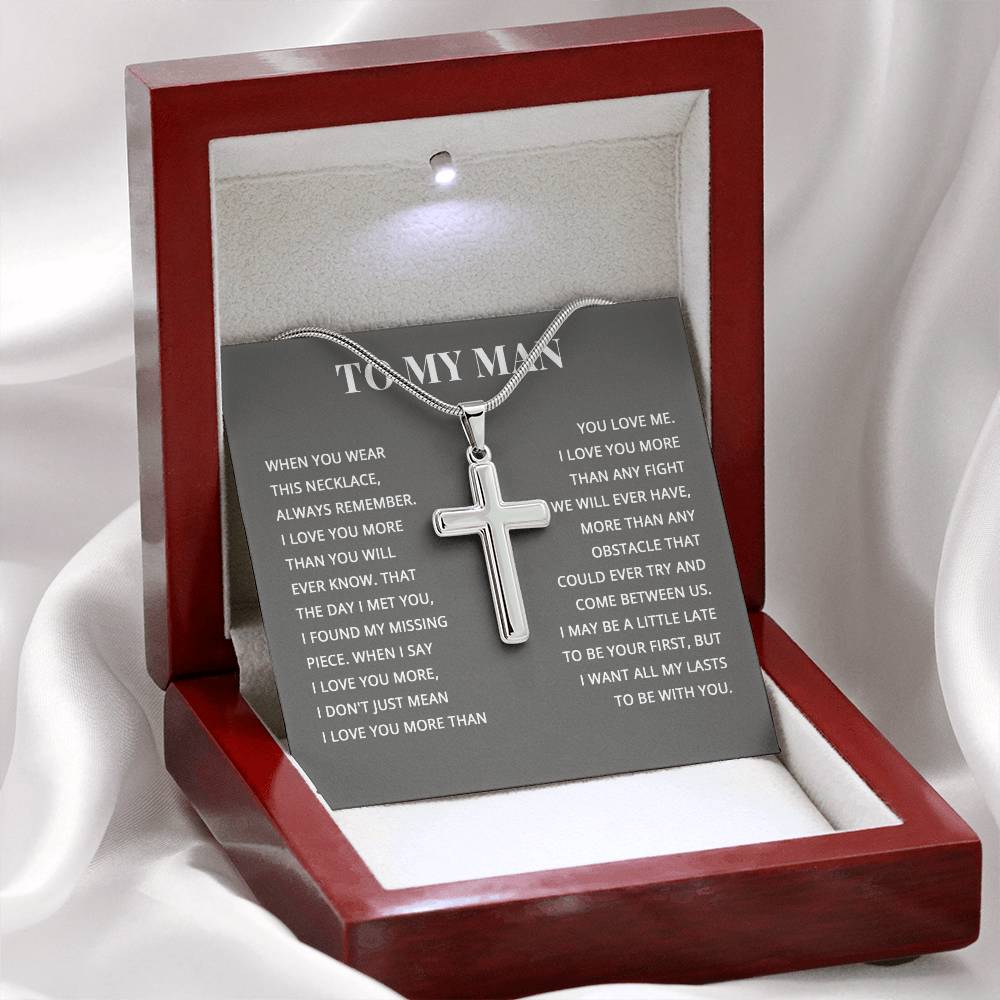 TO MY MAN ALL MY LASTS CROSS NEW STANDARD