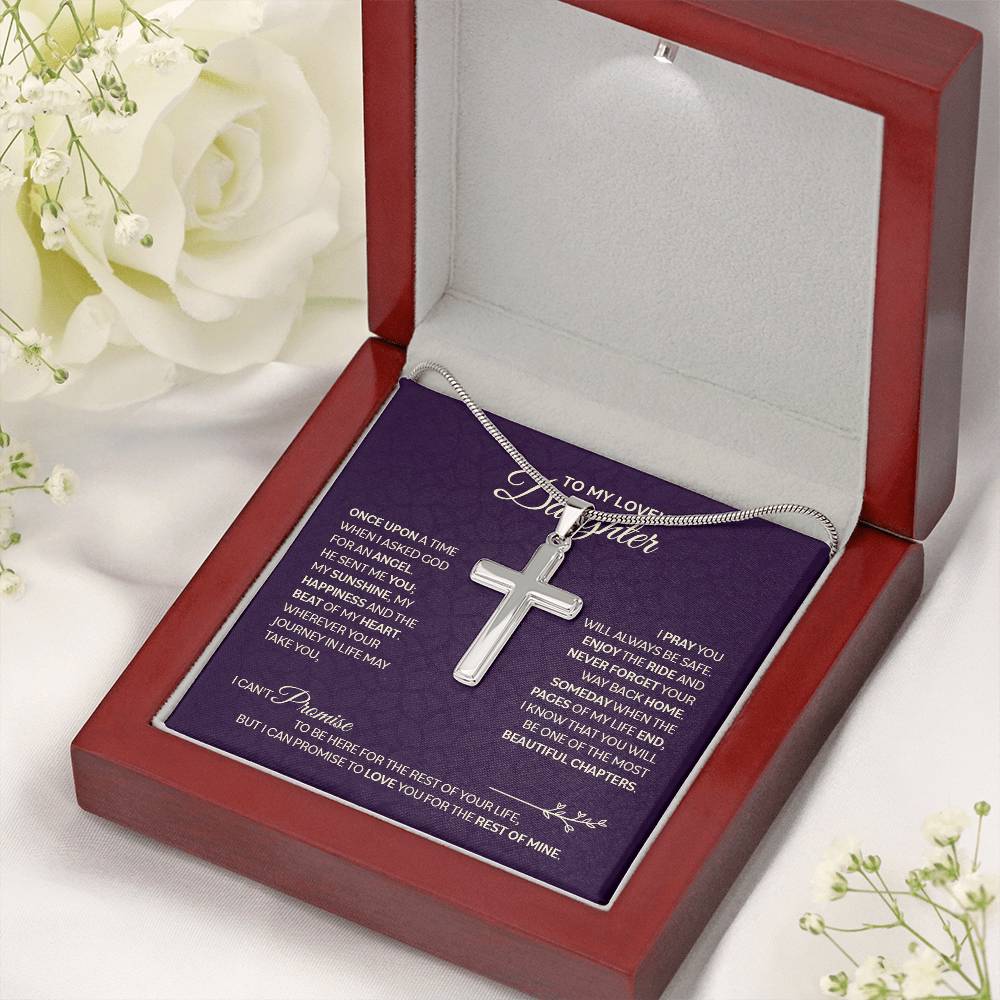 TO MY DAUGHTER SUNSHINE CROSS NECKLACE